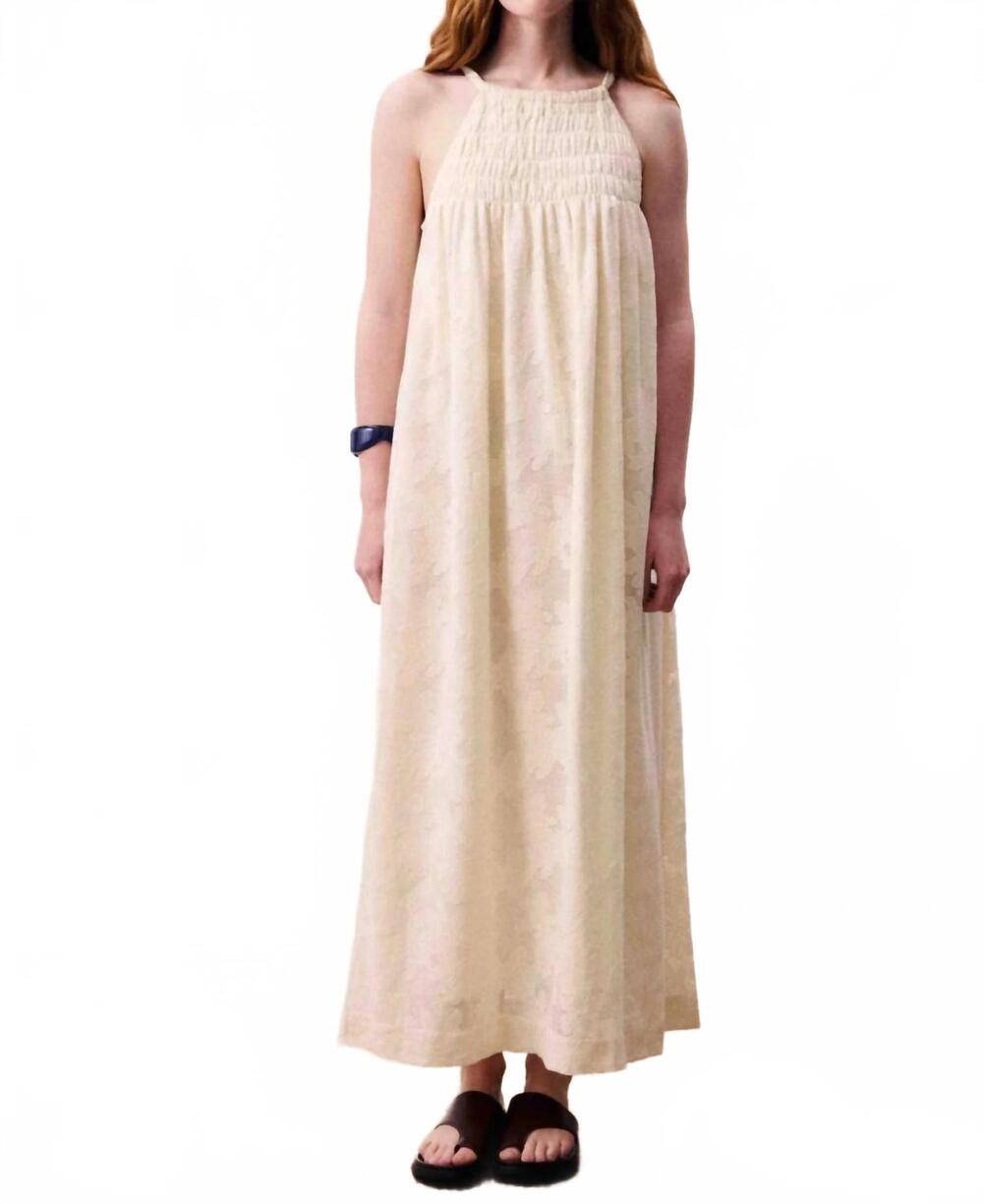 NEW FRNCH merope maxi dress in beige